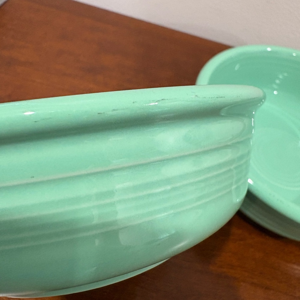 Fiestaware Fiesta *2* Seamist small 5.5” bowls Rare Retired - Picture 9 of 10